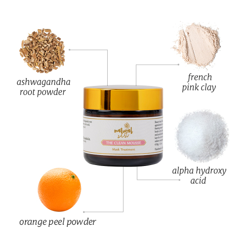 Clean Mousse Ashwaganda &amp; Pink Clay Anti-blemish Face Mask